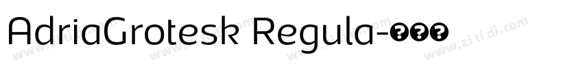 AdriaGrotesk Regula字体转换 AdriaGrotesk Regula字体转换